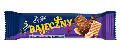 Bajeczny- Peanut bar with wafers in milk chocolate