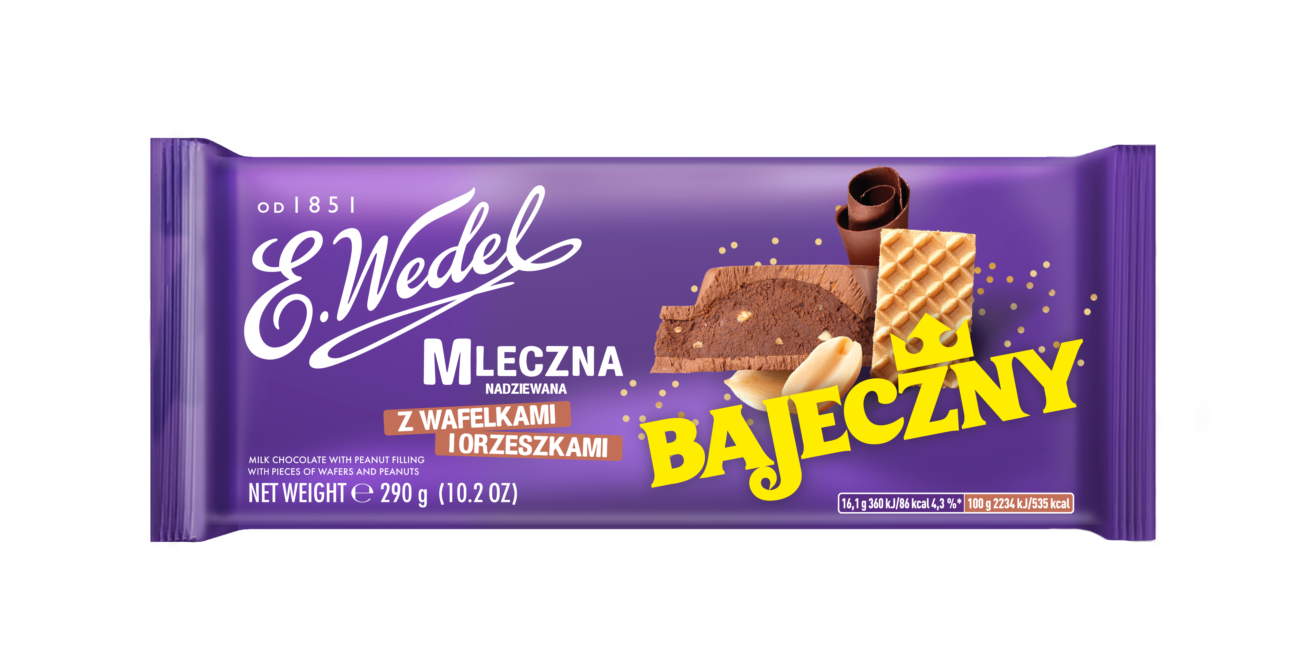 Milk chocolate with “Bajeczny” filling 290 g