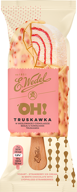 E.Wedel ice cream „Rajska Truskawka” (Heavenly Strawberry)