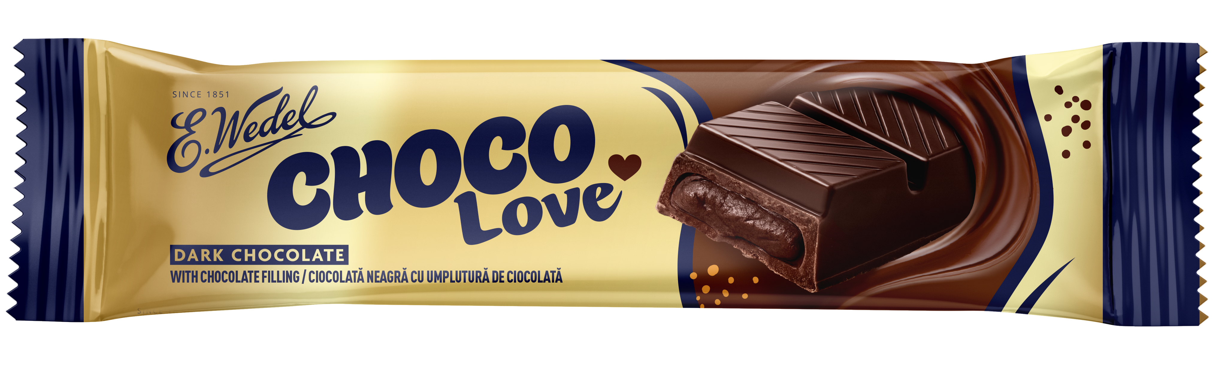 Chocolove - dark chocolate bar with chocolate filling 45 g