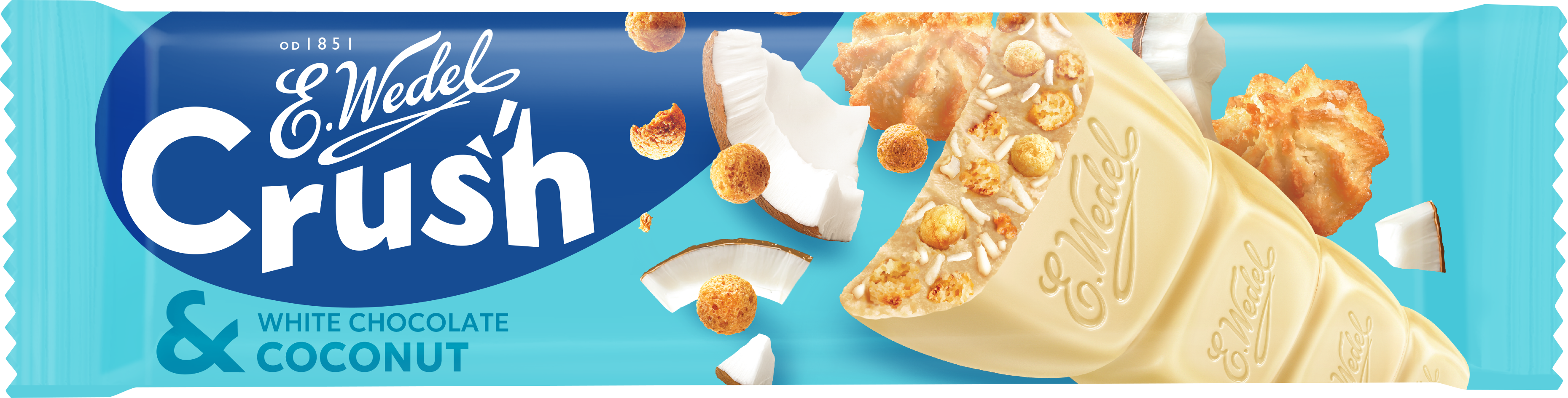 Crush White Chocolate & Coconut bar 25g