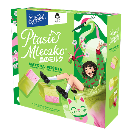 Ptasie Mleczko® matcha-cherry 340 g
