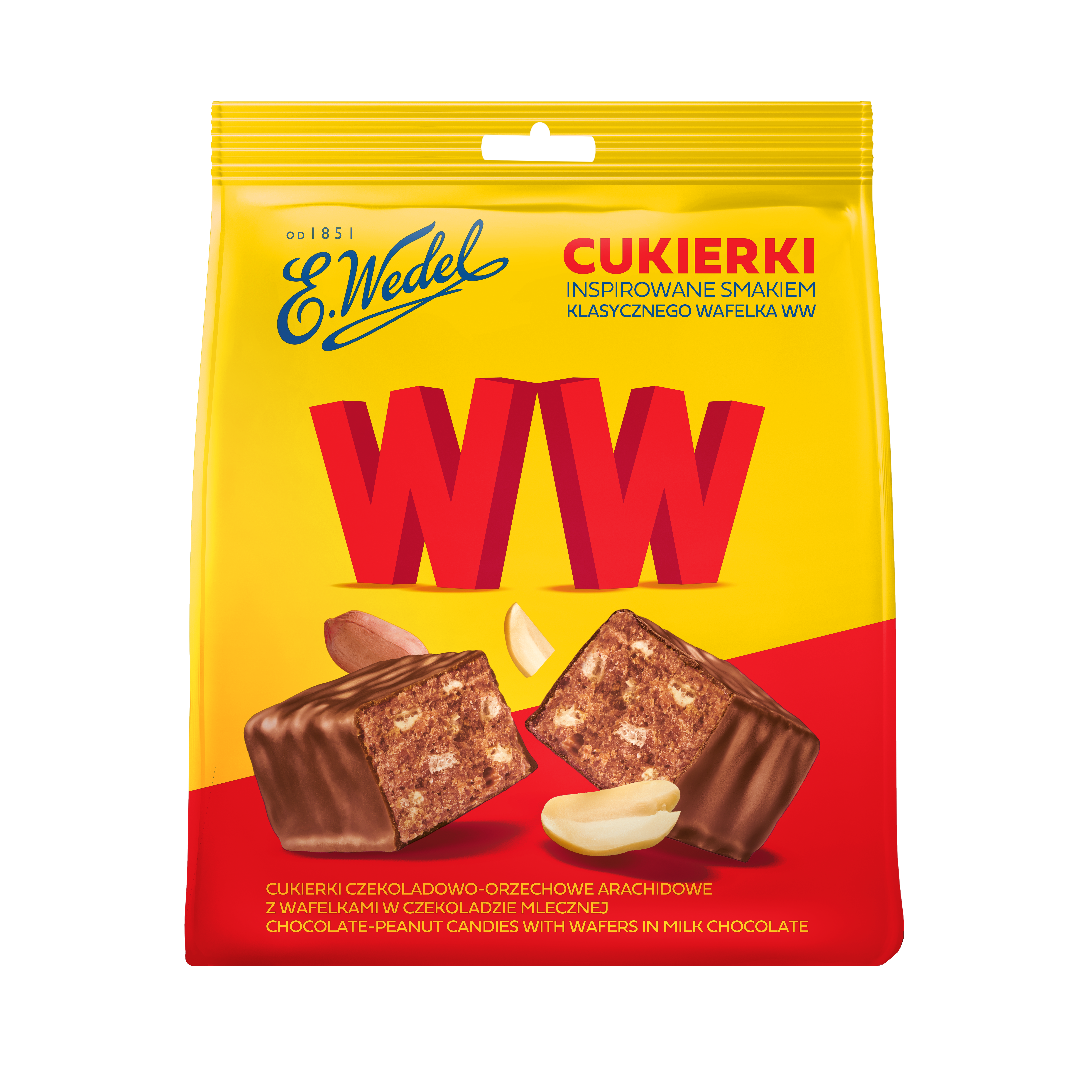 Chocolate candies WW in milk chocolate 227g