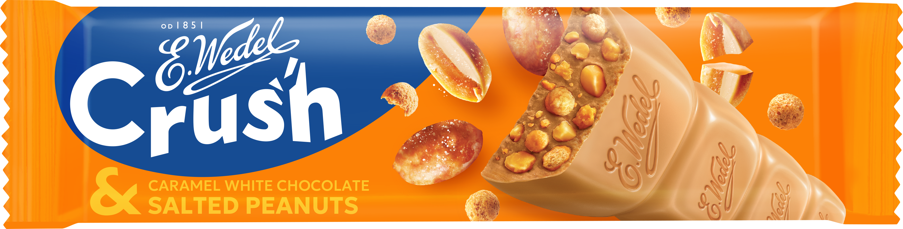 Crush Caramel Chocolate & Salted Peanuts bar 25g