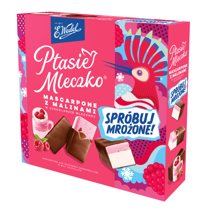 Ptasie Mleczko® Mascarpone with raspberry 340 g